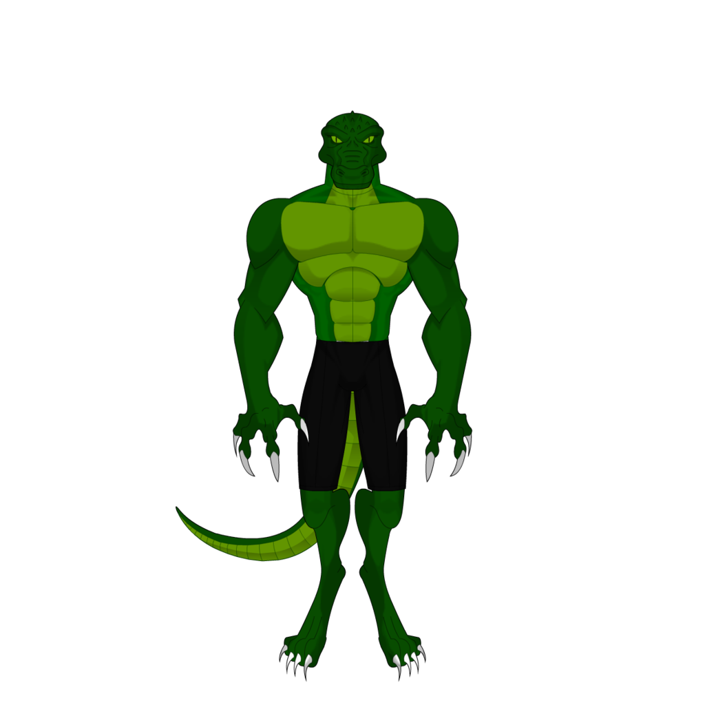 clipart alligator superhero