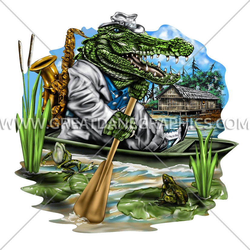 gator clipart swamp tree