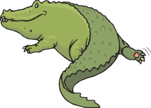clipart alligator tail