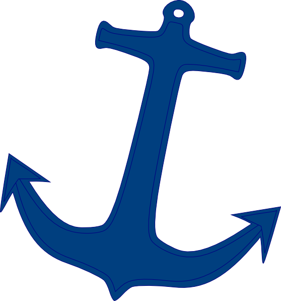 Clipart free anchor. Navy clip art at