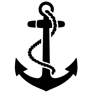 Clipart anchor decal. Navy vinyl sticker car