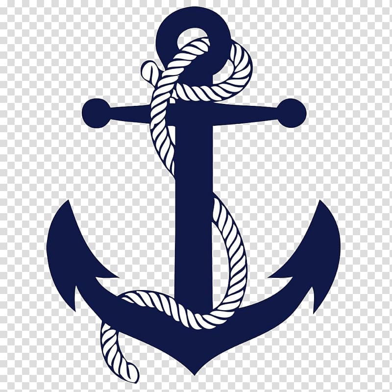 clipart anchor drawing blue
