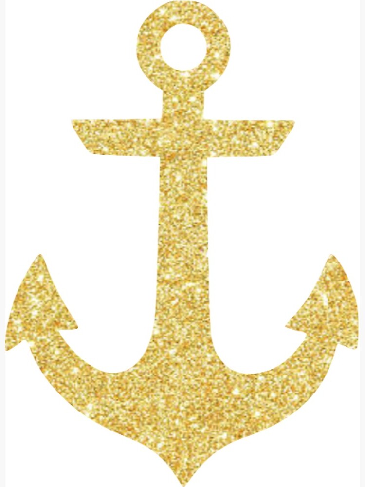 clipart anchor gold glitter