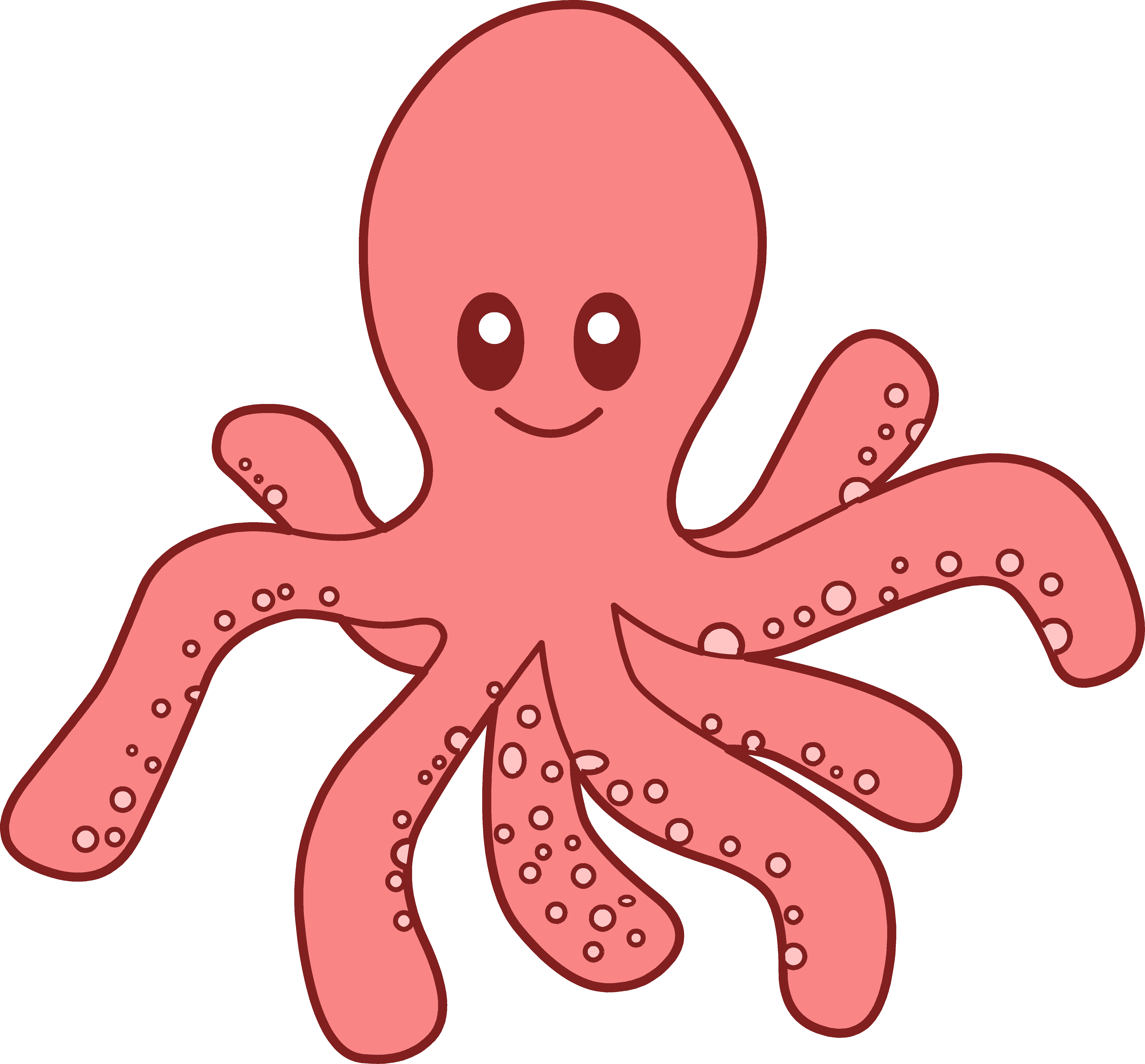 squid clipart cartoon angry