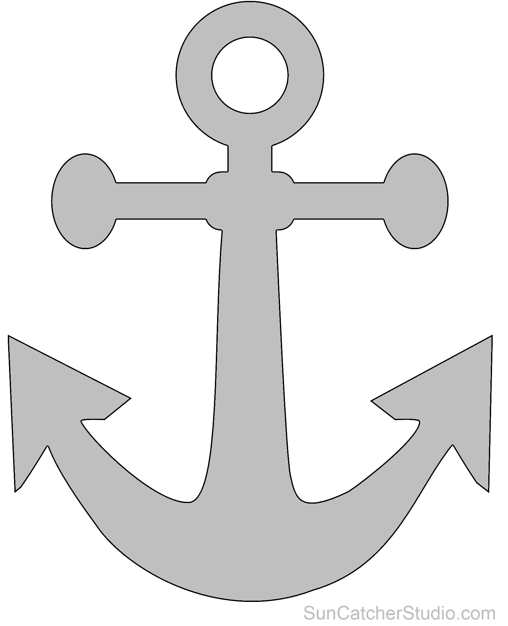 outline clipart anchor