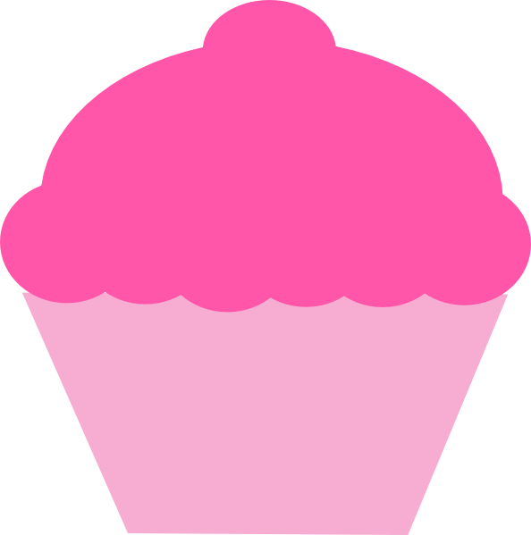Clipart cupcake ariel. Small light pink pencil