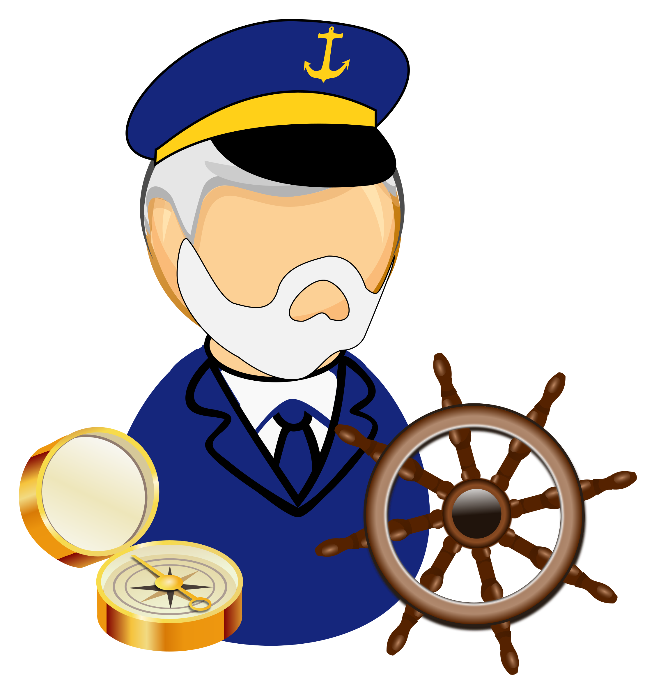 Sailor clipart seaman. Sea captain big image