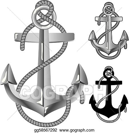 clipart anchor silver anchor