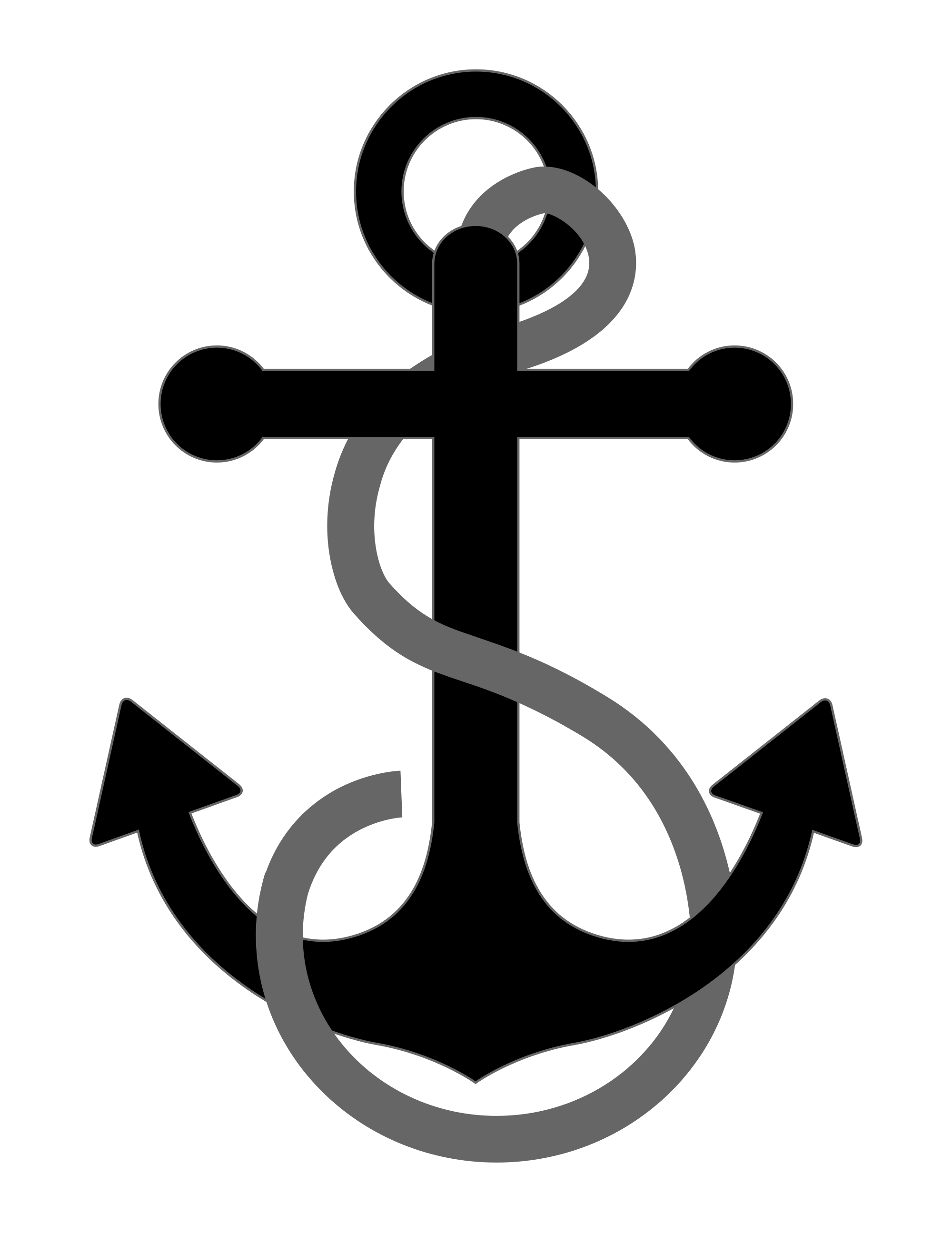 Girly Anchor SVG