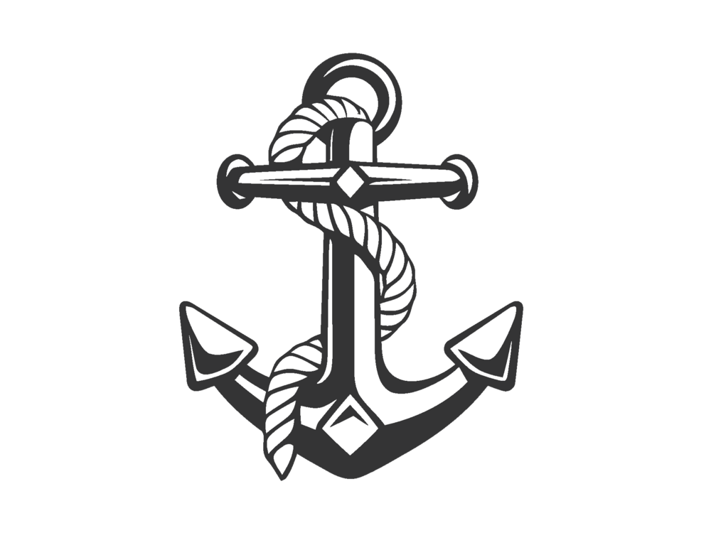 clipart anchor tilted