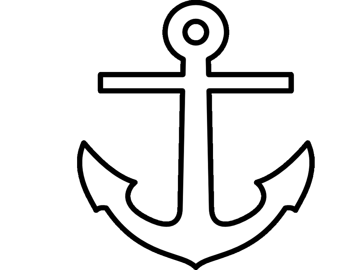 outline clipart anchor