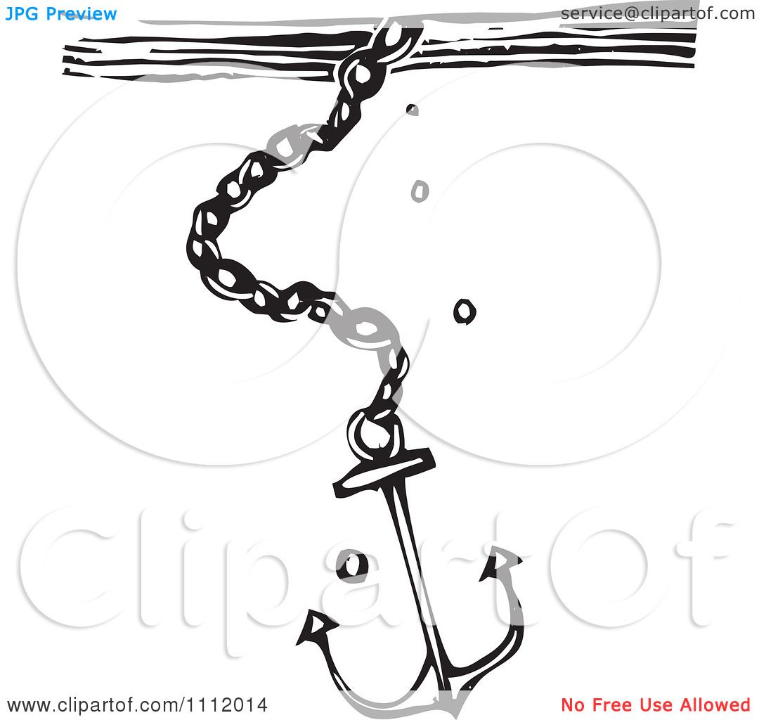 Clipart anchor water clipart. Sinking in black and