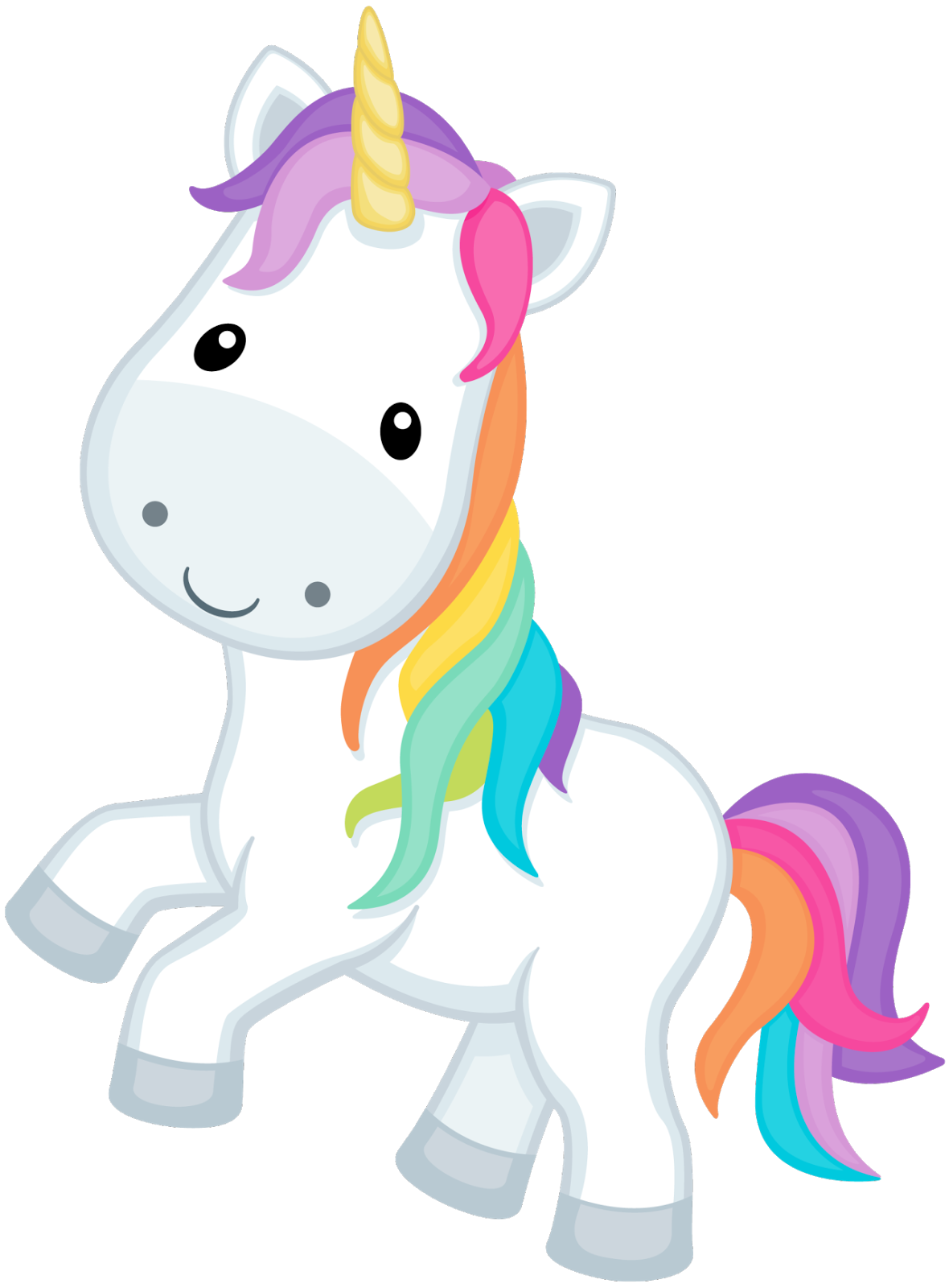 clipart rainbow horse