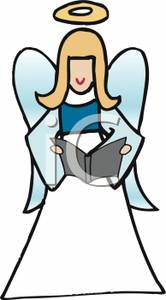 clipart angel book