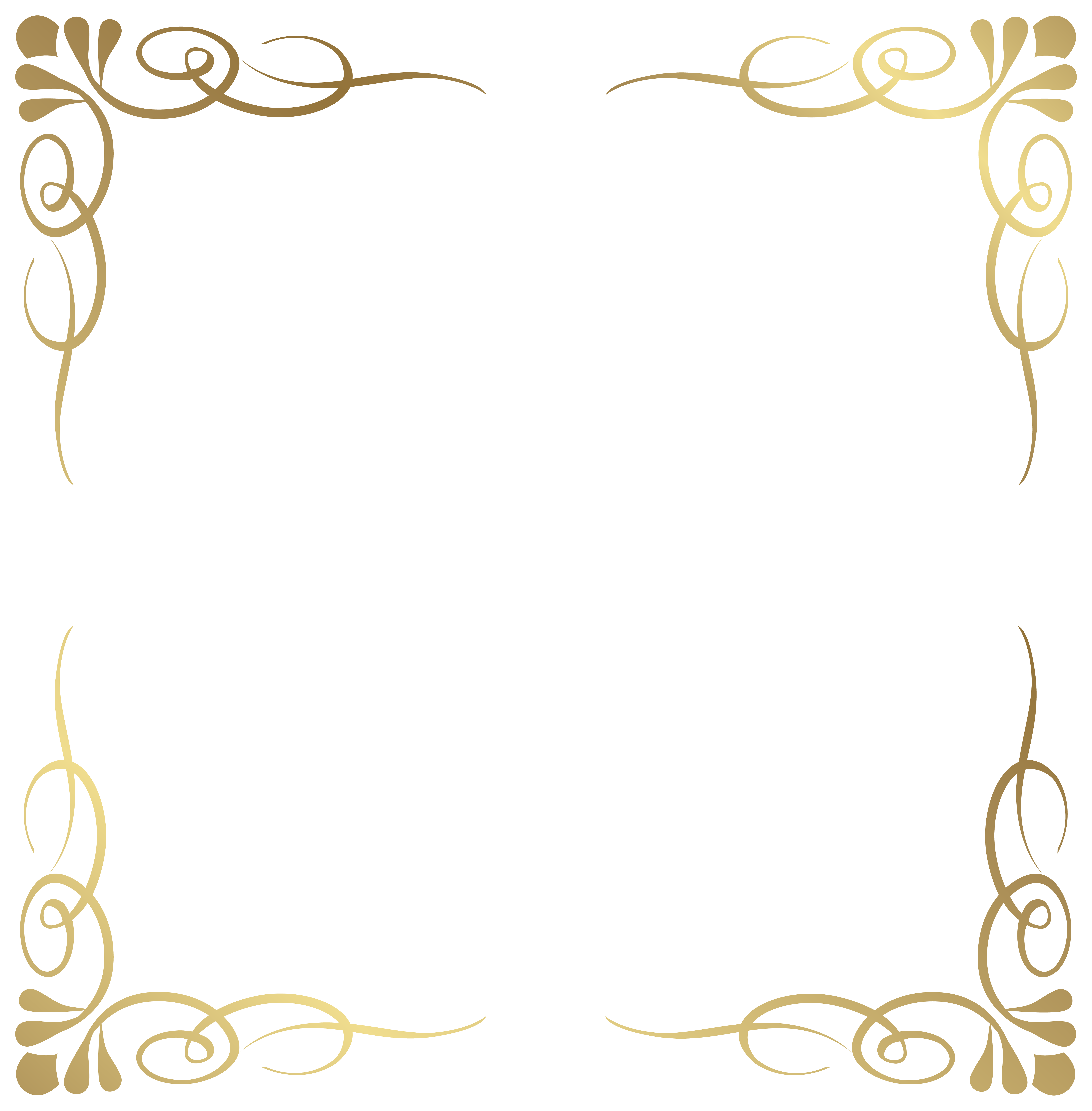 Ornate border png. Transparent decorative frame image