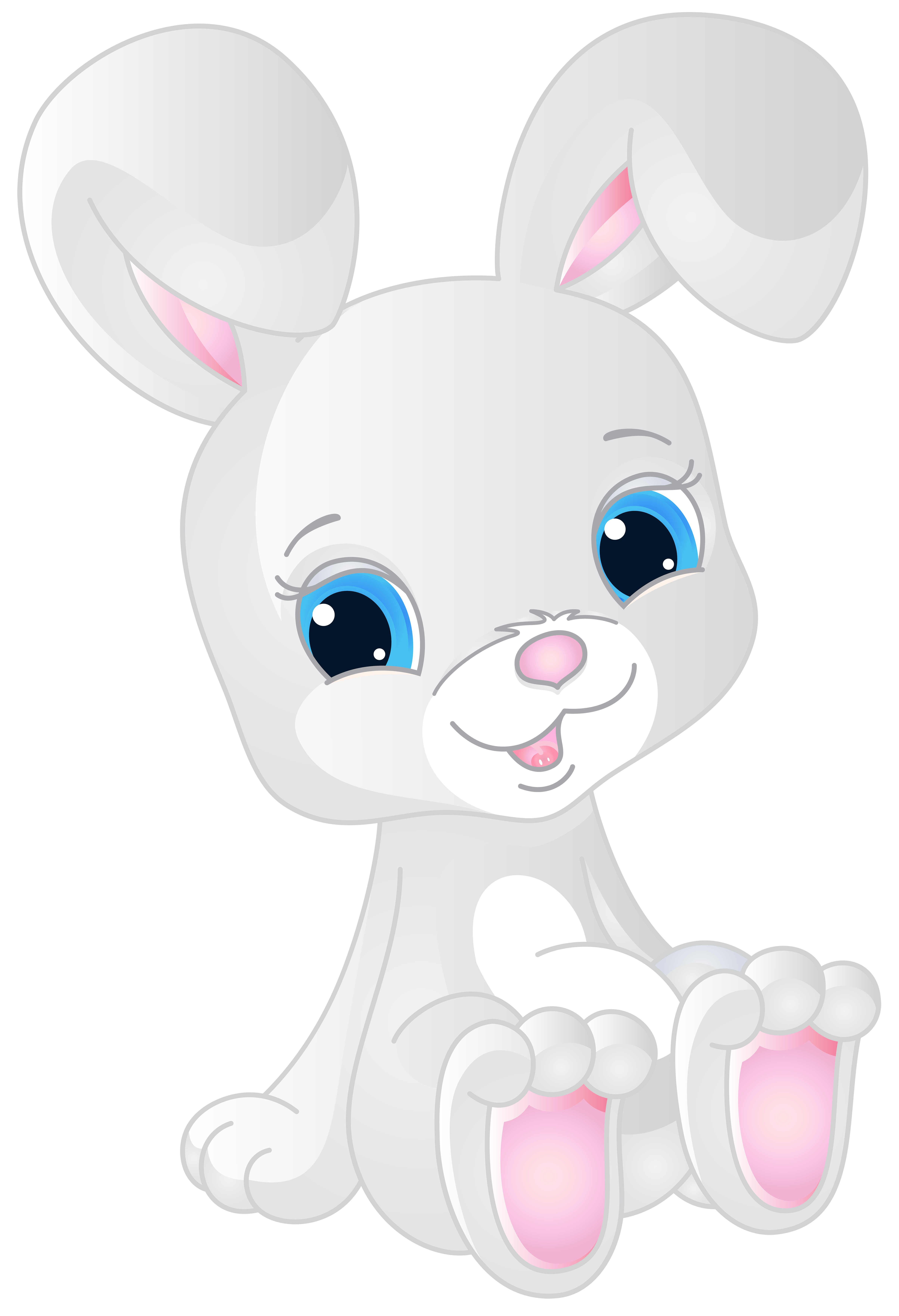 Clipart rabbit swimming. Cute bunny png clip