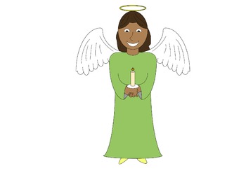 With for commercial use. Clipart angel candle