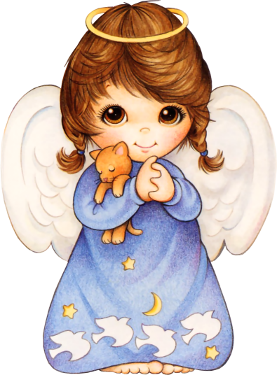 Clipart angel cute. With kitten png picture