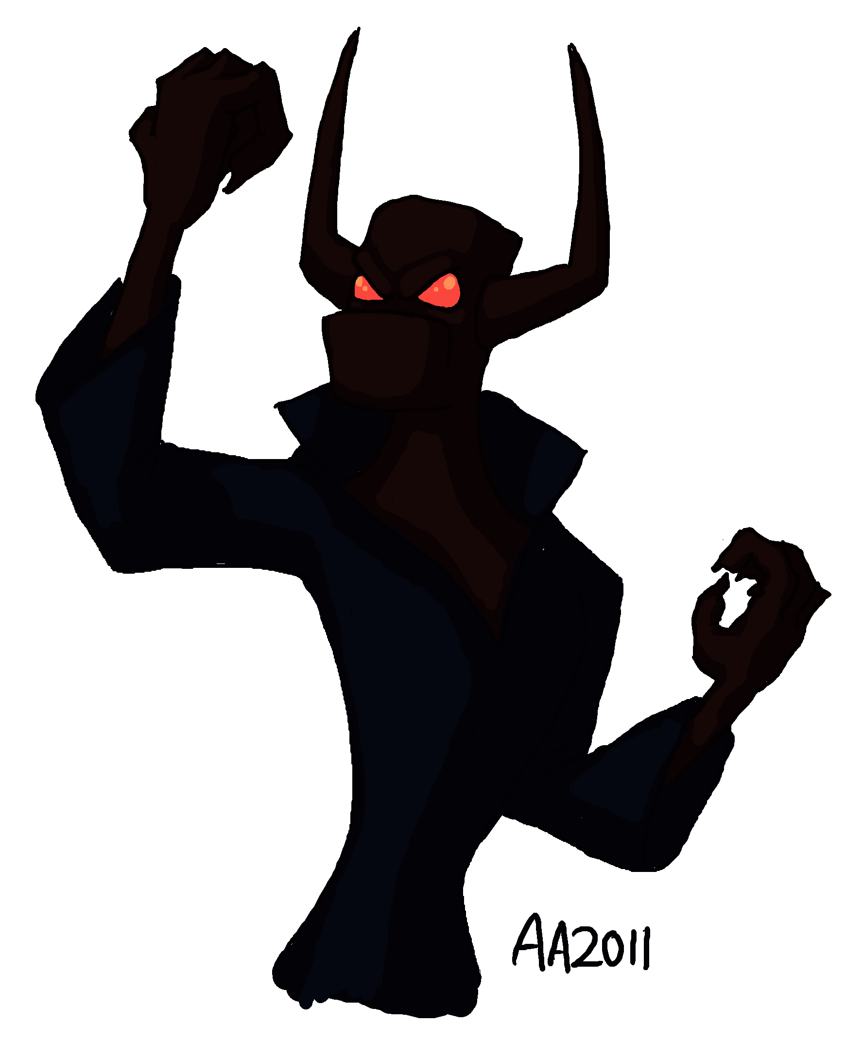 demon clipart silhouette