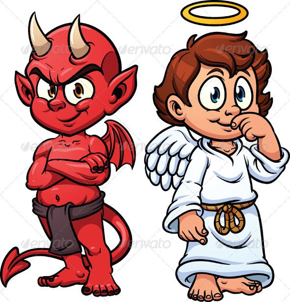 devil clipart simple cartoon
