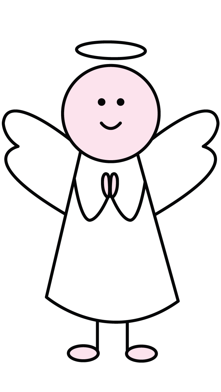 clipart angel easy
