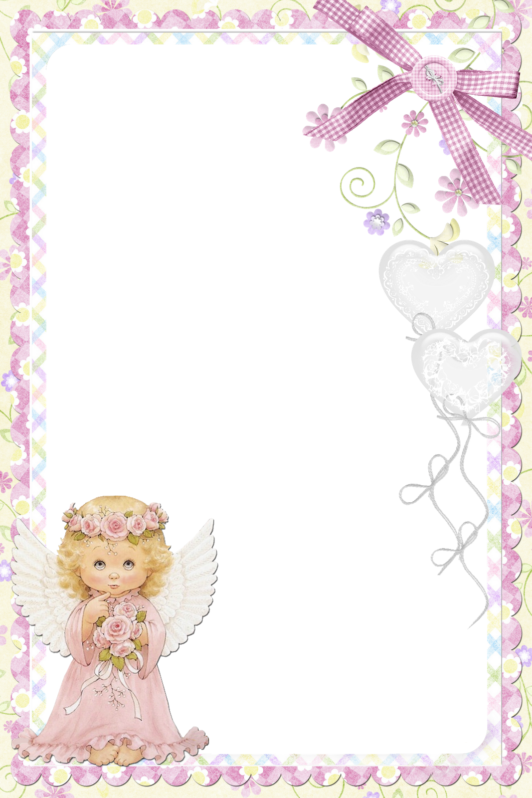 clipart angel frame