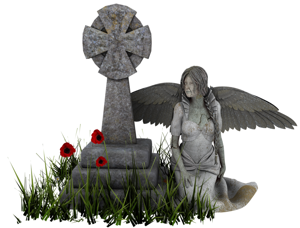 clipart angel headstone