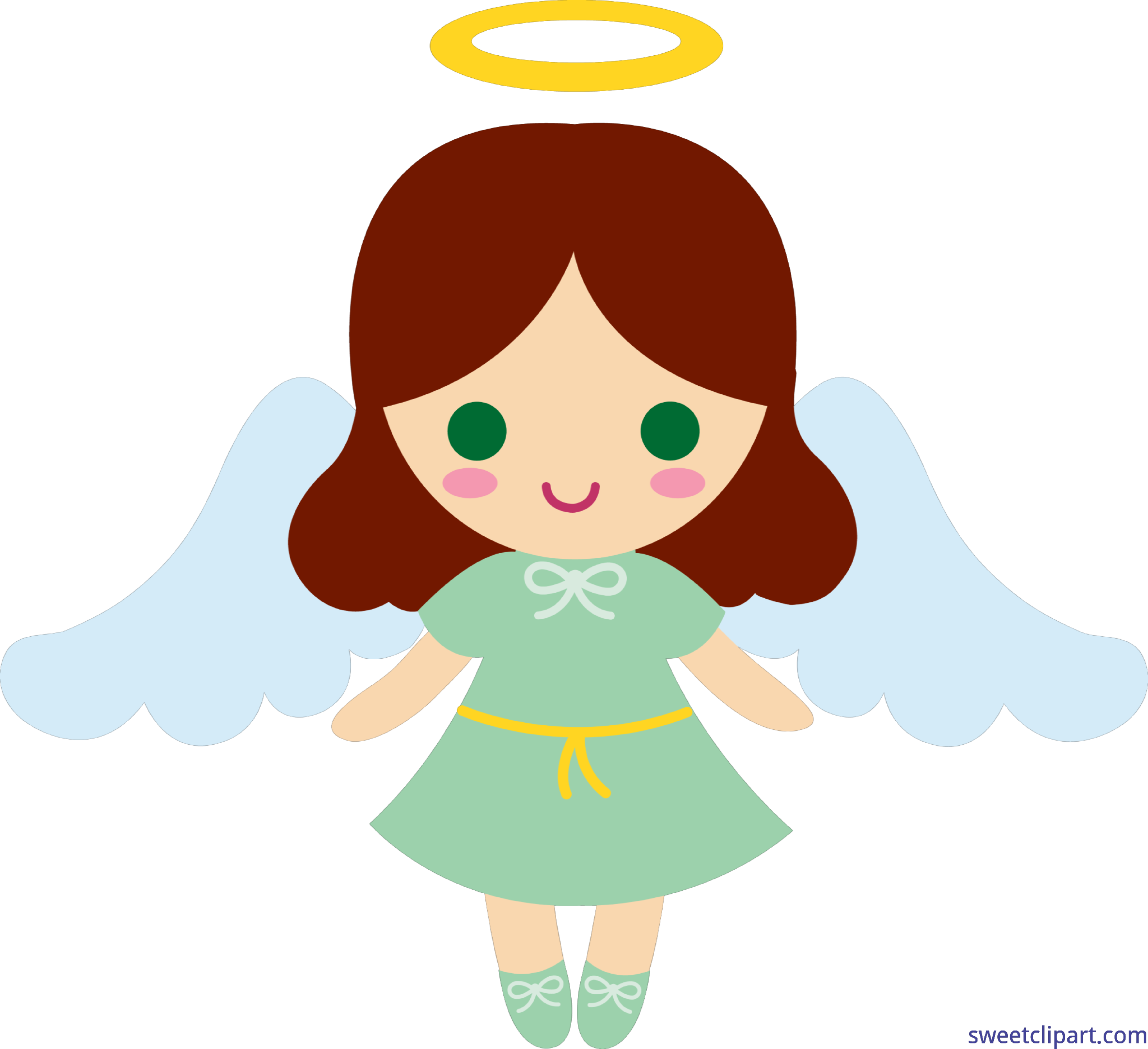 clipart angel little girl