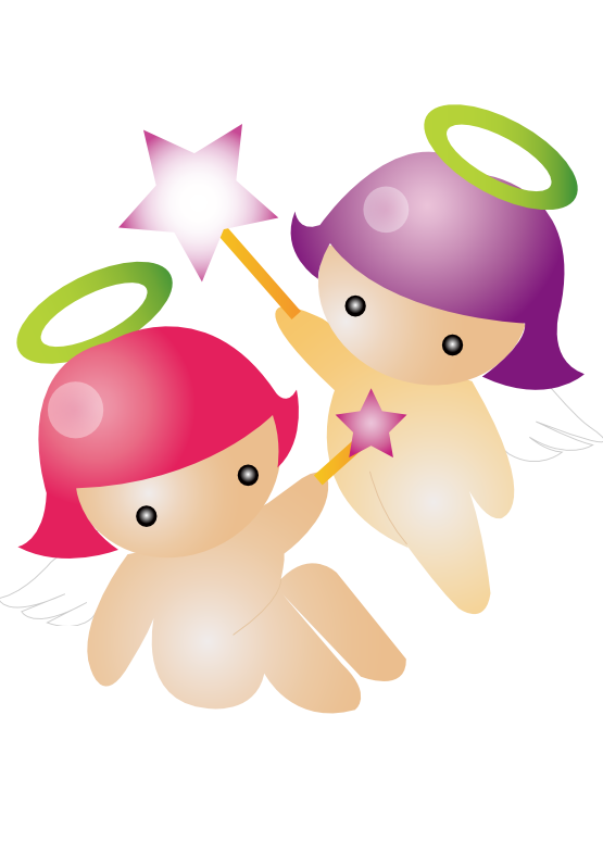 clipart baby angels