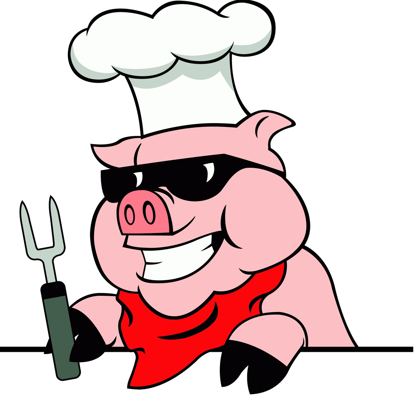 Pig roast bigtsjerkyhouse . Hog clipart animation