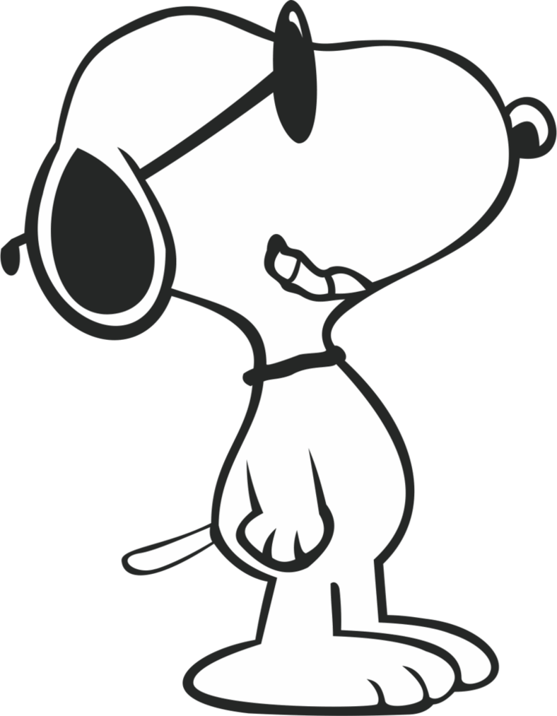 Side view transparent png. Wednesday clipart snoopy