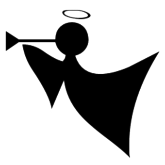 clipart angel silhouette