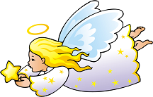 With panda free images. Clipart angel star