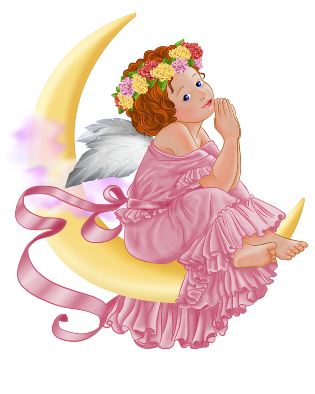 Clipart angel transparent background. And moon png picture