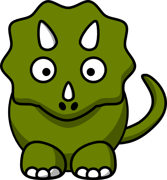 Green triceratops