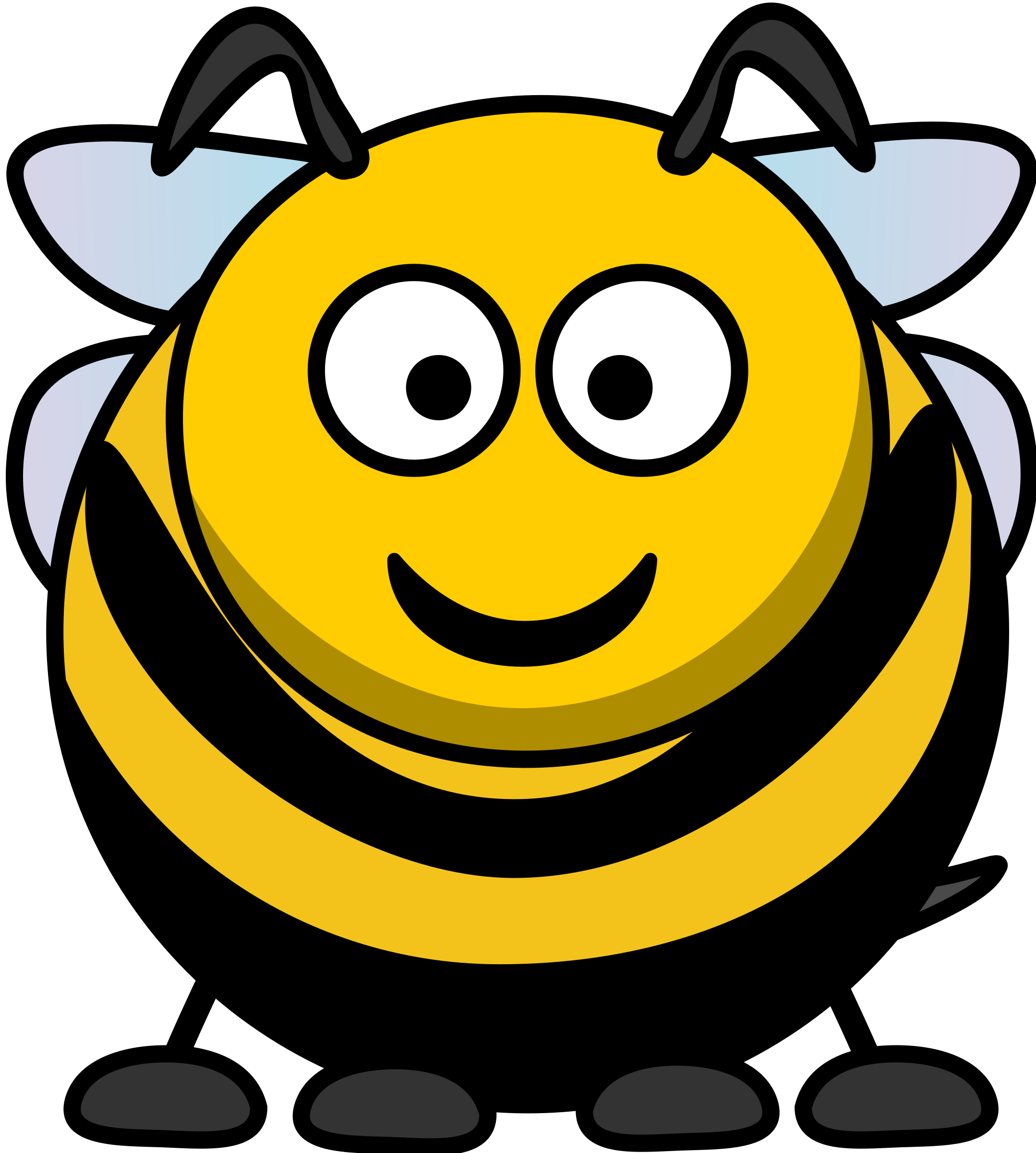 Clipart animals bee. Cartoon big image png