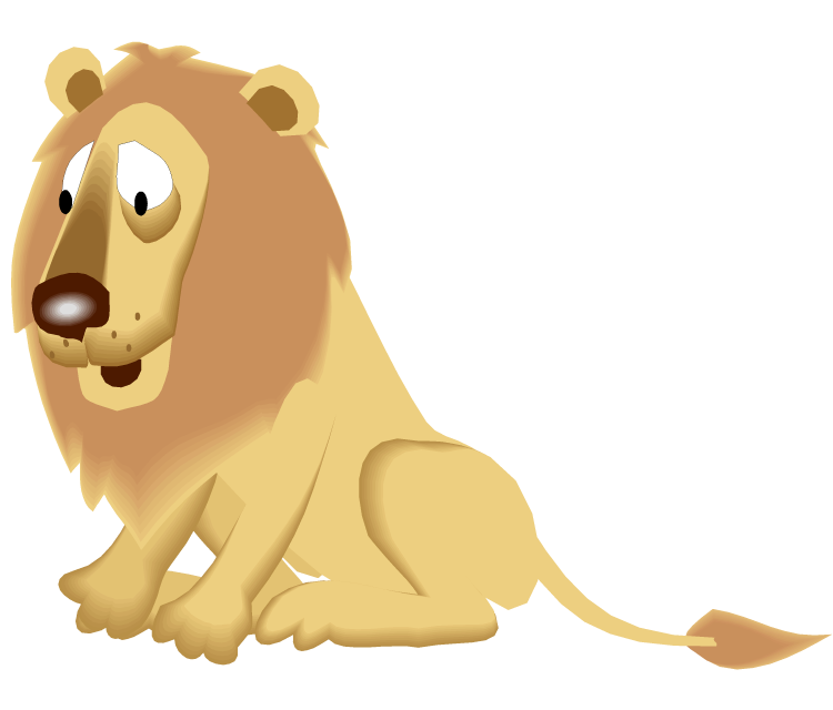 Lion clipart cartoon. Free