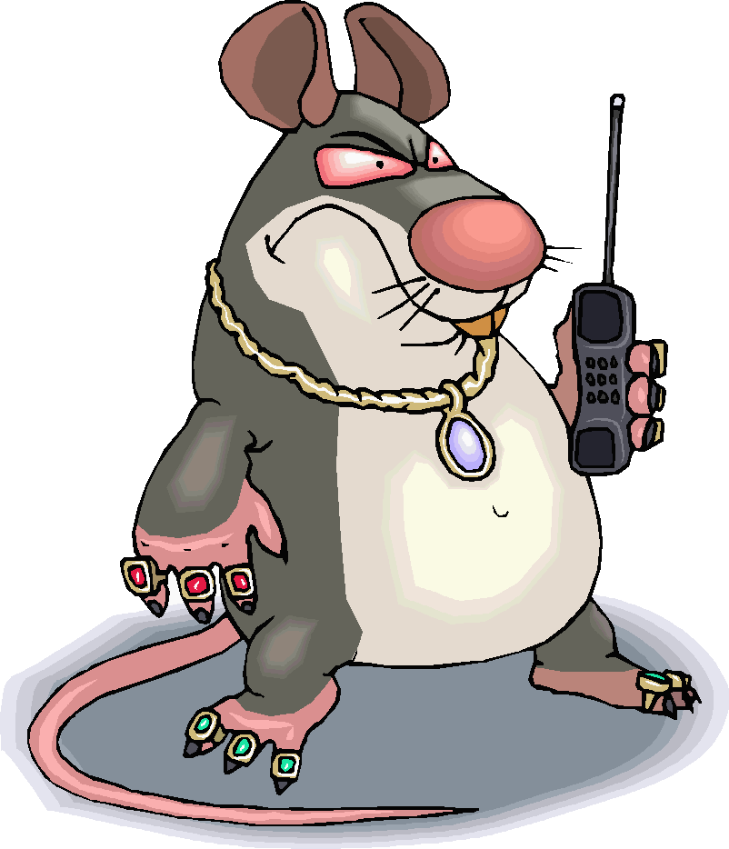 Fancy rats a note. Information clipart reference