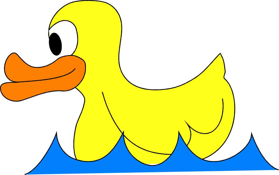 Rubber duck free stock. Duckling clipart water