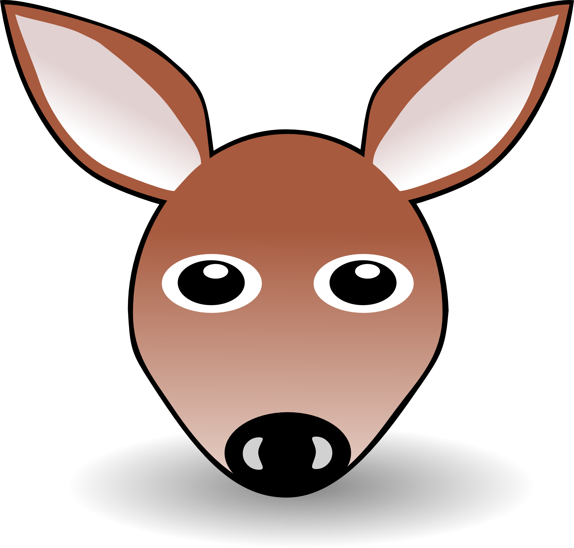 Clipart ear horse. Cartoon face clip art