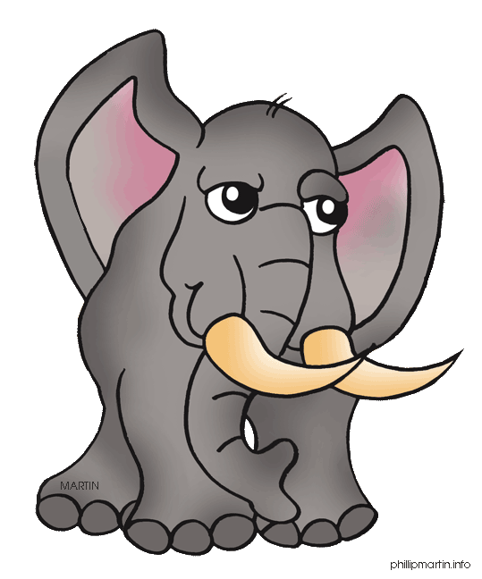 I clipart elephant. Animals clip art by