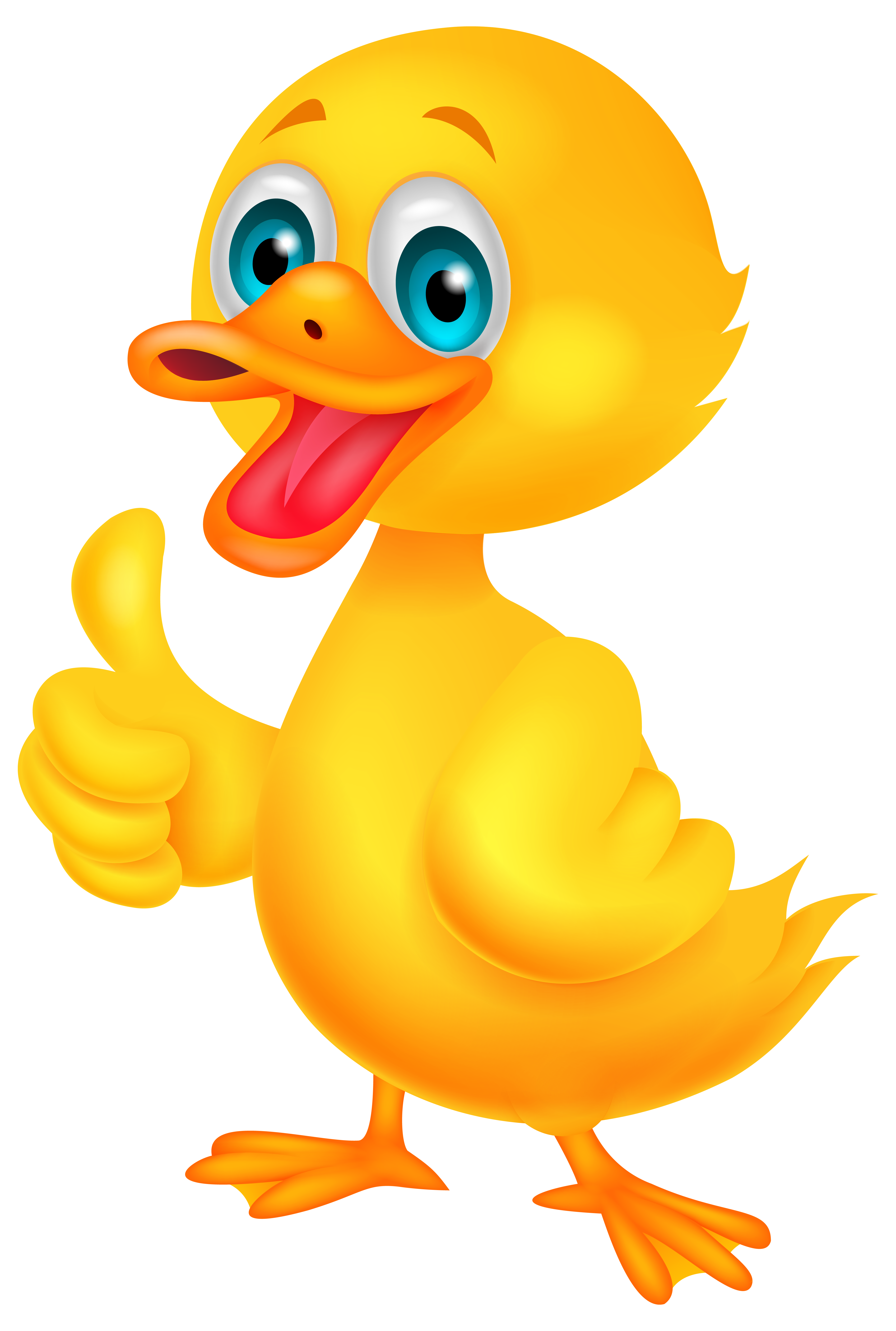 Cartoon duck animal yellow. Morning clipart toy
