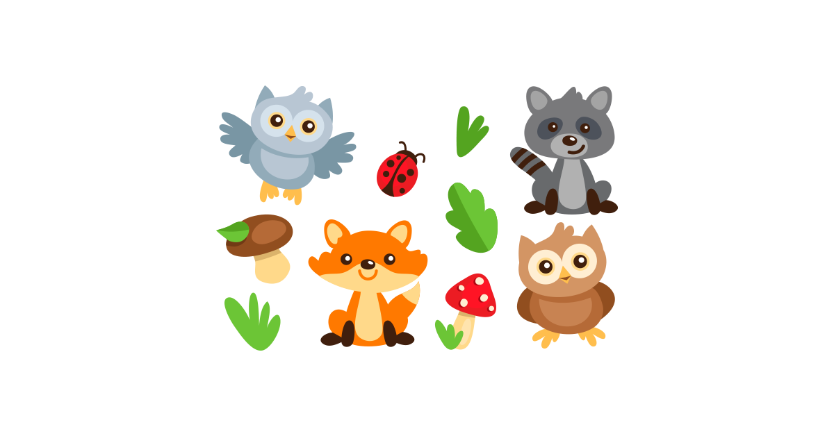 clipart animals forest