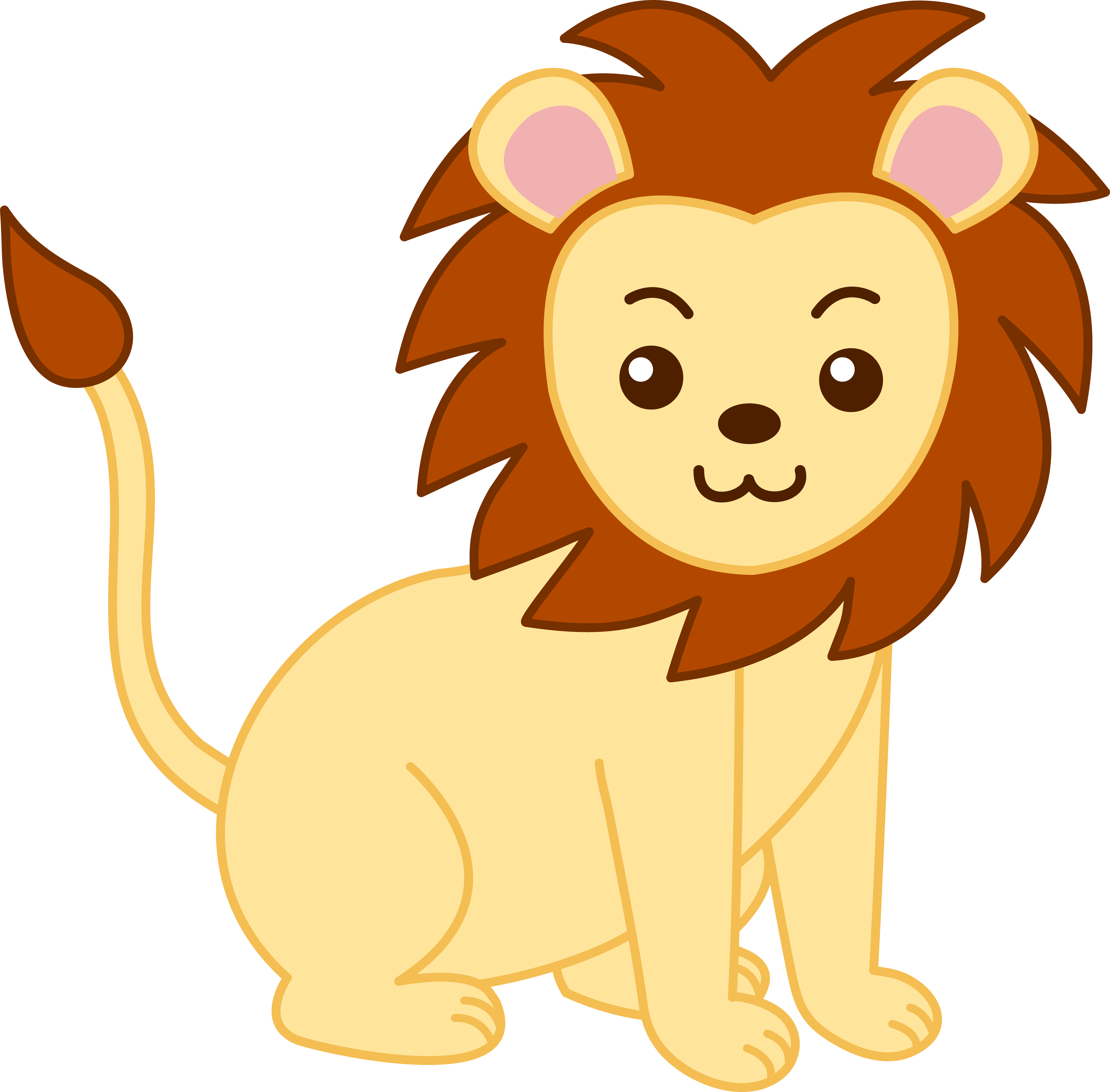 clipart lion transparent background