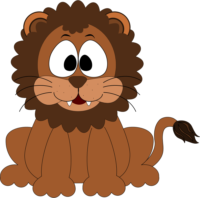 Head animals clip art. Lion clipart courageous