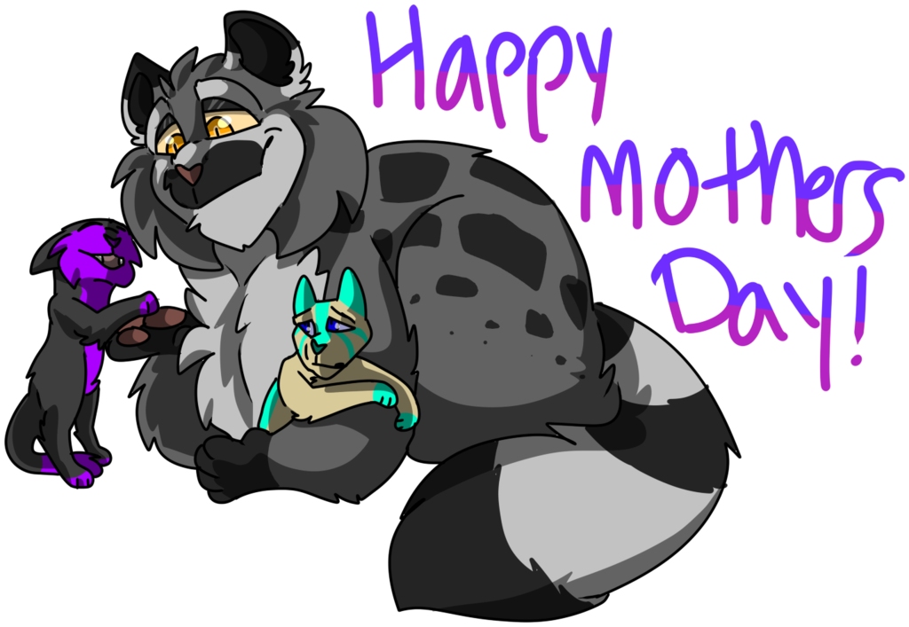 Clipart animals mothers day. Happy by ga lem