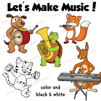 clipart animals music