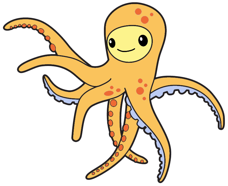 Octonauts free image. Clipart octopus yellow