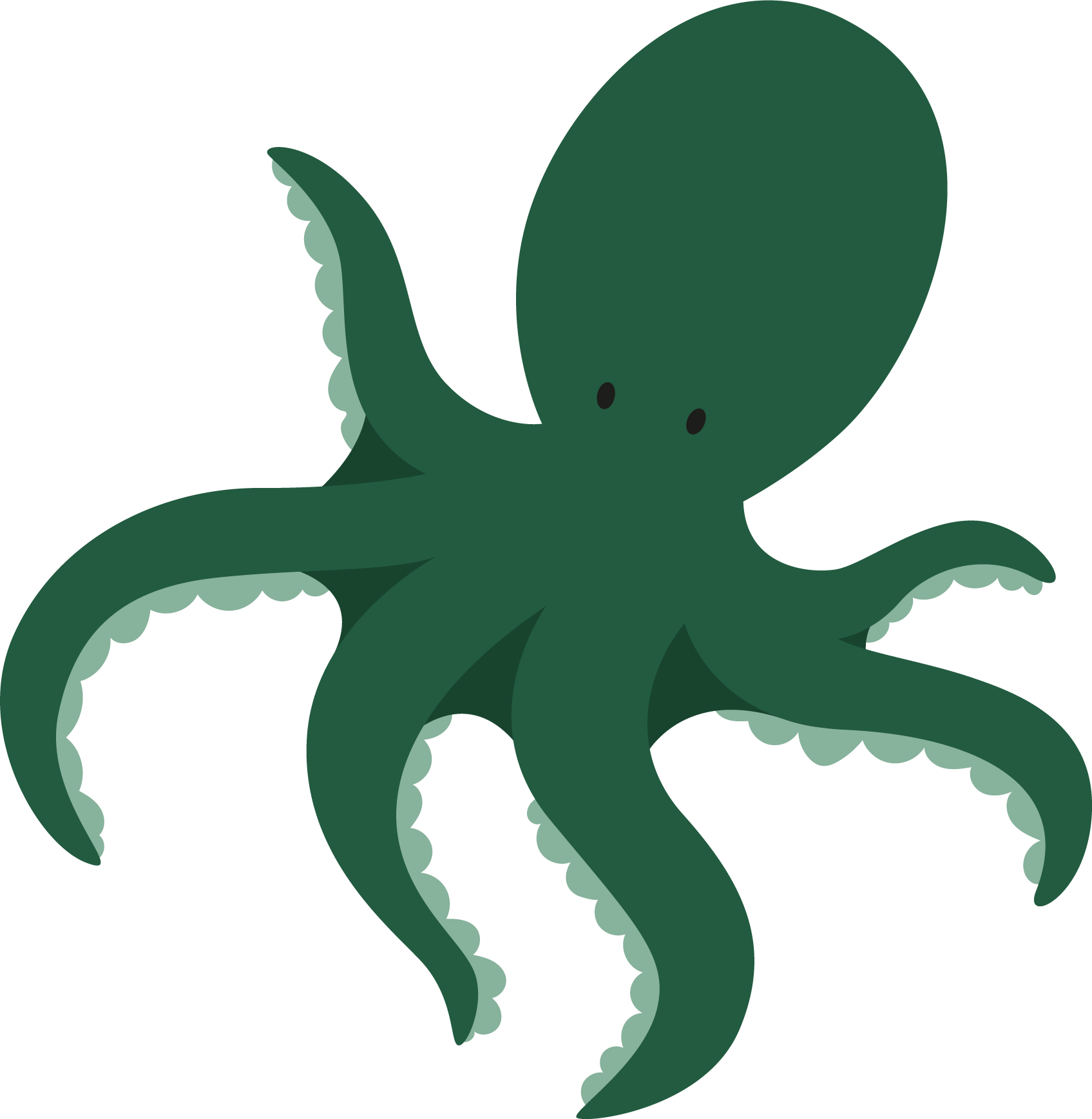 White clipart octopus. Png transparent free images