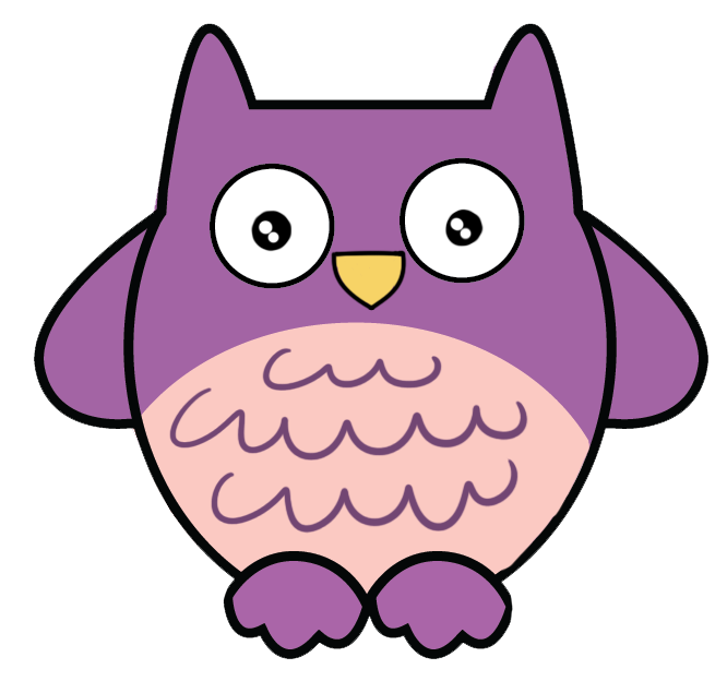 Free clip art animals. Purple clipart owl